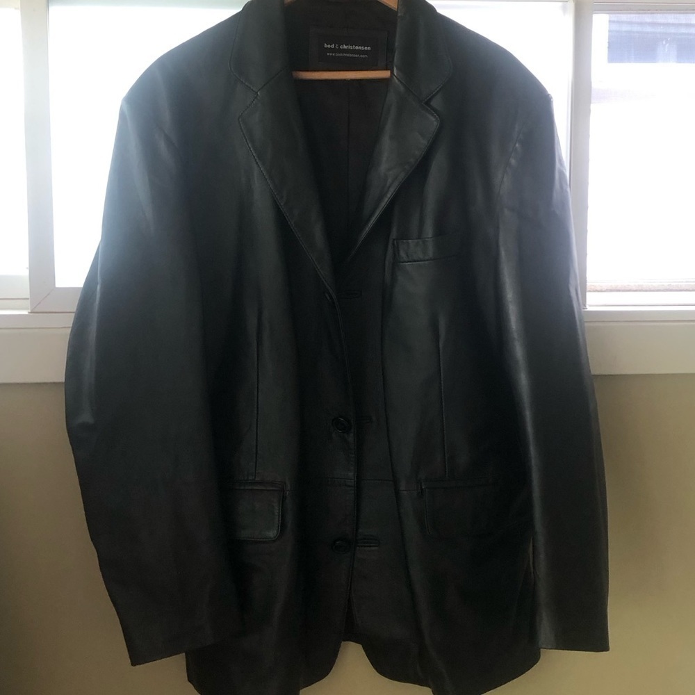 BOD & CHRISTENSEN leather jacket, black